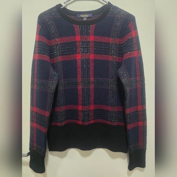 Brooks Brothers Sweaters - Navy and Red Plaid Sweater